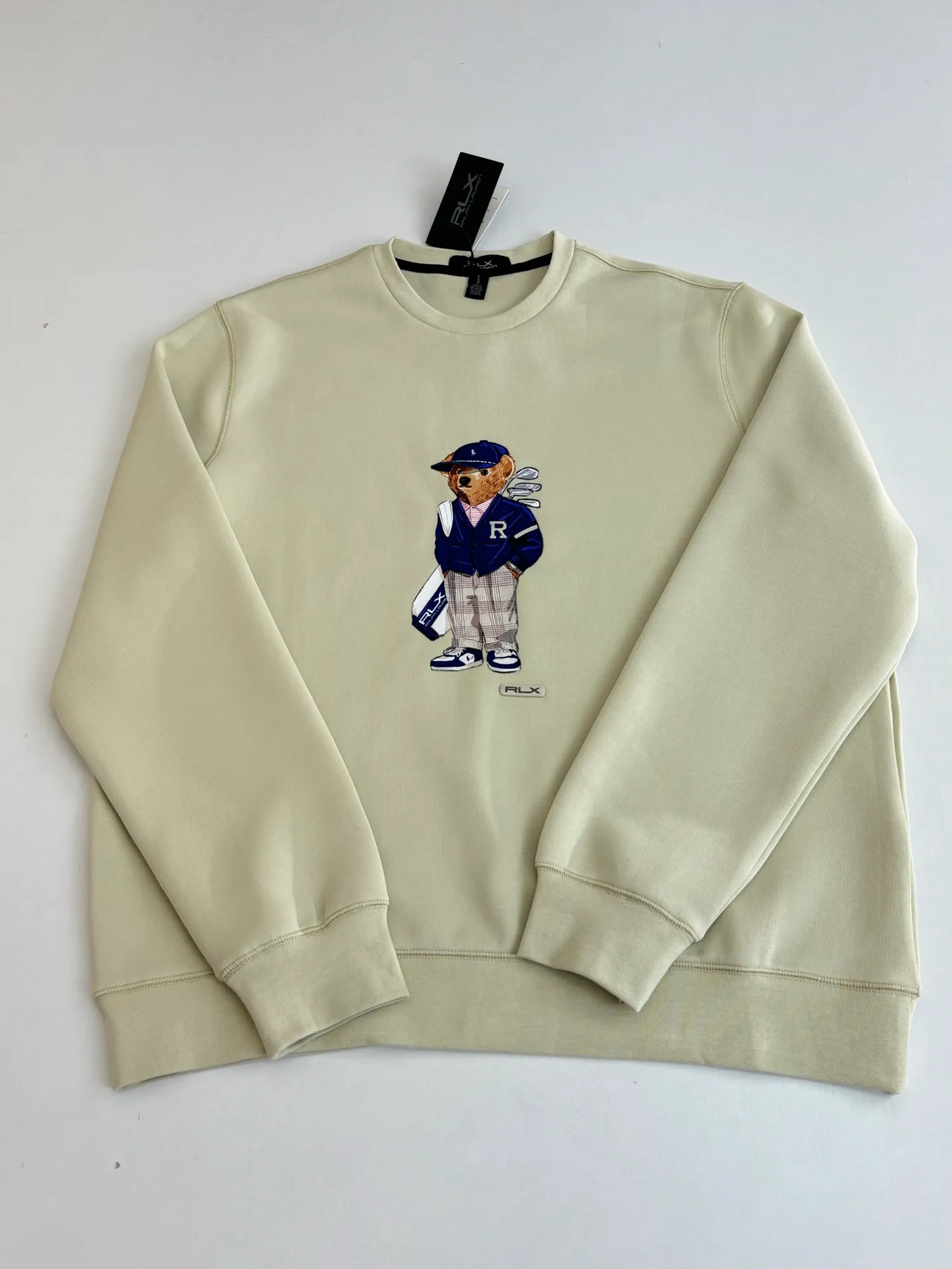 P380 Ralph Laure*/Ralph Lauren Polo bear pattern round neck sweatshirt Size: S/M/L/XL
